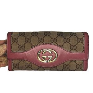 Gucci Beige and Pink Wallet